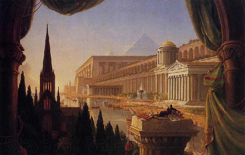 Thomas Cole The Architects Dream France oil painting art